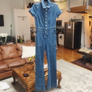 BDG Urban Outfitters Denim Flare Jumpsuit